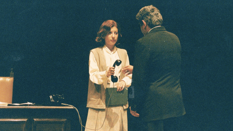 Luciana Ribeiro, atriz portuguesa, no teatro.